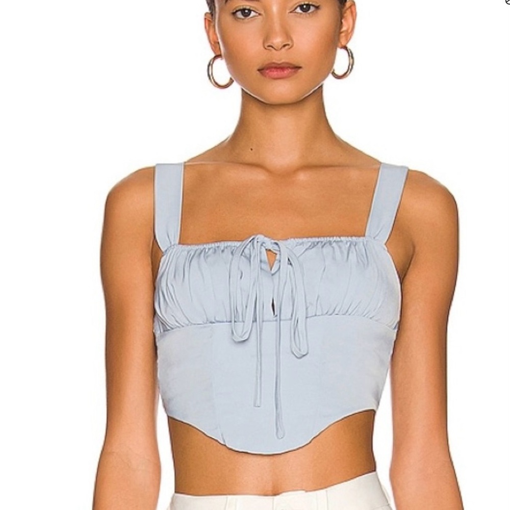 More To Come Tina Ruched Corset Top